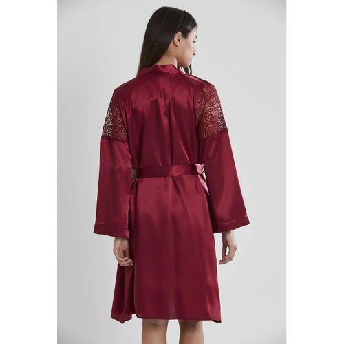 Saten Gecelik Sabahlık Pijama Takım Şort Takım 6'lı Gelin Çeyiz Seti - 6955