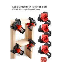 90 Derece Köşe Sıkıştırma İşkence Seti 4'lü - Köşe Tutucu Köşe Birleştirici