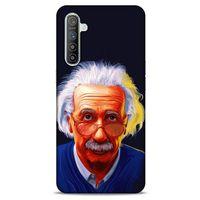 Oppo Realme XT Kılıf Almanya (37) Silicone Cover Einstein