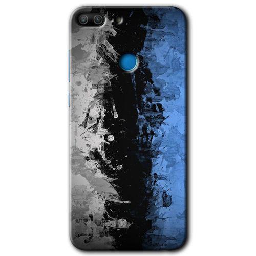 MRCİLETİSİM Honor 9 Lite Kılıf HD Desen Baskılı Arka Kapak + Temperli Cam - Abstract Wallpaper