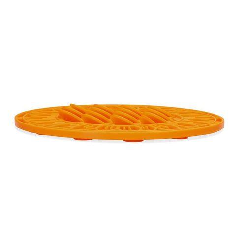 Beeztees Yavru Köpek Mama Yeme Oyuncağı, Daire Şeklinde, Silikon, Turuncu, 30cm