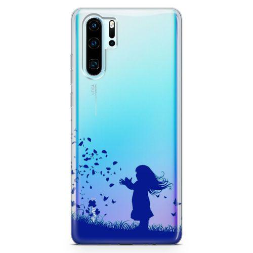Huawei P30 Pro Kılıf Özgür Kız Arka Kapak Koruma Desenli Full Koruyucu