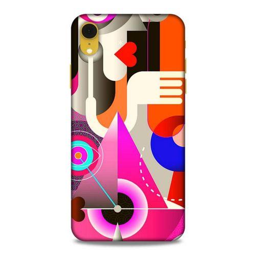 Lopard Apple iPhone XR Uyumlu Kılıf Soyut Sanat (17) Baskılı Tasarım Kılıf