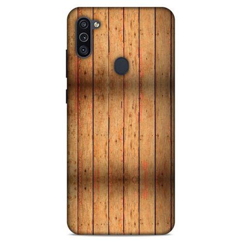 Lopard Samsung Galaxy M11 Uyumlu Kılıf Wood'X (11) Tam Koruma Baskılı