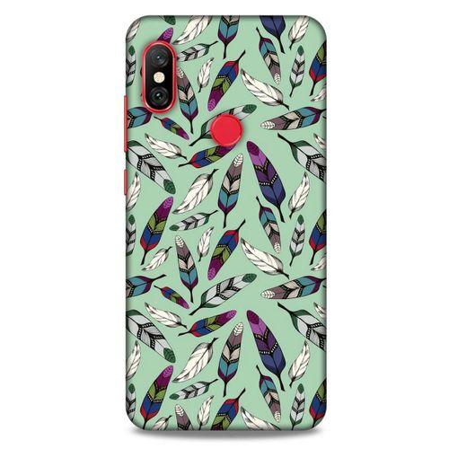 Xiaomi Redmi Note 6 Pro Kılıf Desenli Özel Seri Tüyler (14) Lansman Kılıf