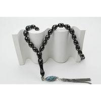 Oltu Taşı Beyzi  Model Kum Saati Baklava İşlemeli Tespih