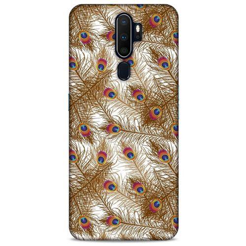 Oppo A9 2020 Kılıf Desenli Özel Seri Tüyler (25) Antişok Kapak