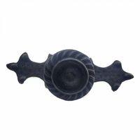 Antika Tarz Dekoratif Pirinç Çizgili Düğme - 35x100 Mm, Büyük, Oksit