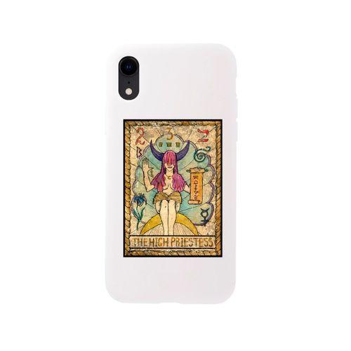 iPhone XR High Priestess Premium Beyaz Lansman Silikonlu Kılıf