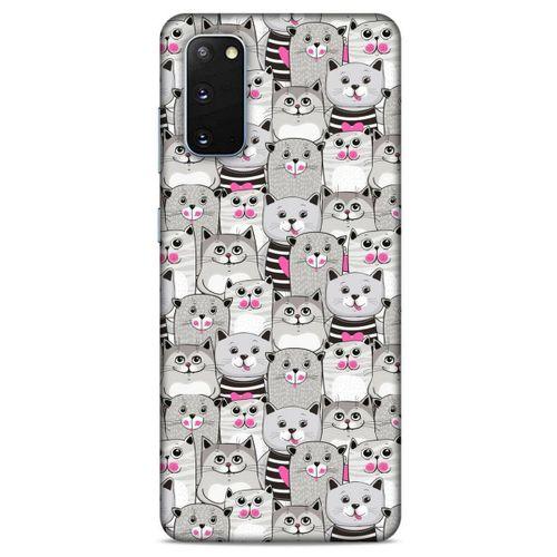 Lopard Samsung Galaxy S20 Uyumlu Kılıf Kediler (32) Soft Silikon Kılıf Pembe Burun