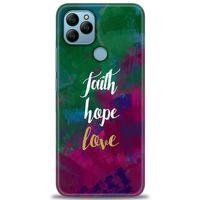 General Mobile GM 21 Kılıf HD Baskılı Kılıf - Faith Hope Love + Tam Ekran Koruyucu