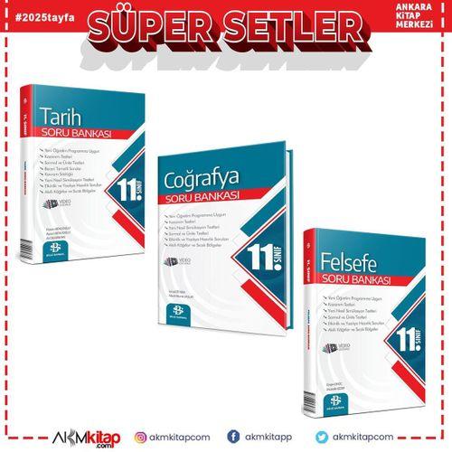 Bilgi Sarmal 11.Sınıf Tarih Coğrafya ve Felsefe Soru Bankası Seti 3 Kitap