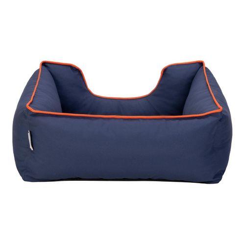 Pet Comfort Alpha  Kedi ve Köpek Yatağı Lacivert w Turuncu Biye S 60x50cm