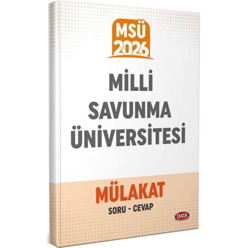 2026 MSÜ Milli Savunma Üniversitesi Mülakat Soru Cevap Data Yayınları