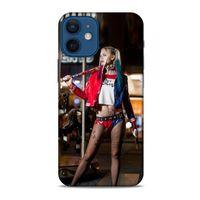 Apple iPhone 12 Mini Uyumlu Kılıf Harley Quinn (24) Darbe Emici Kılıf Kiraz kırmızısı