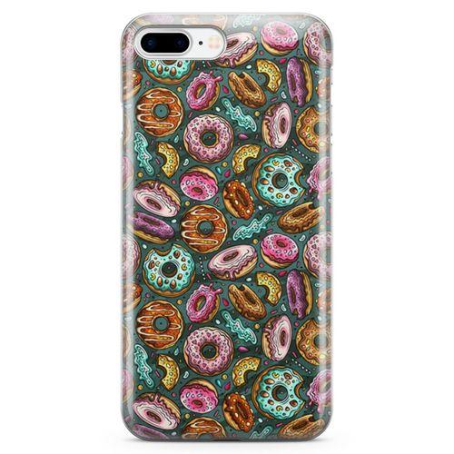 Apple iPhone 8 Plus Kılıf Donutlar Arka Kapak Koruma Desenli Full Koruyucu