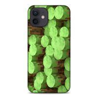 Lopard Apple iPhone 12 Uyumlu Kılıf PiXel (8) Baskılı Kılıf Yeşiller