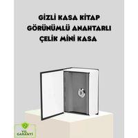 Sözlük Görünümlü Gizli Kitap Kasa – Anahtarlı Metal İç Kasa, Kompakt Boyut, Şık Ve Güvenli Tasarım