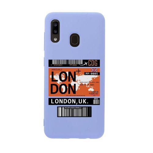 Samsung A30 London Premium Silikonlu Telefon Kılıfı