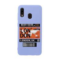 Samsung A30 London Premium Silikonlu Telefon Kılıfı
