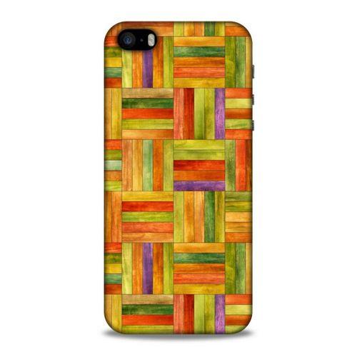 Lopard Apple iPhone SE Uyumlu Kılıf Wood'X (50) Shockproof Kılıf Desenli