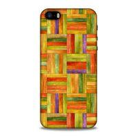 Lopard Apple iPhone SE Uyumlu Kılıf Wood'X (50) Shockproof Kılıf Desenli