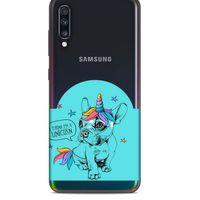 Zoologix (24) Samsung Galaxy A80 Şeffaf Kılıf Silikon Desenli