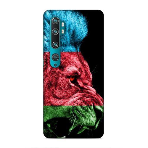 Xiaomi Mi Note 10 Uyumlu Kılıf Azarbaijan (24) Darbe Emici Kılıf Bayrak Aslan