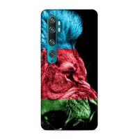 Xiaomi Mi Note 10 Uyumlu Kılıf Azarbaijan (24) Darbe Emici Kılıf Bayrak Aslan
