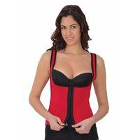 Kırmızı Mı 9173 Terletici Agraflı Göğsü Açık Atlet Korse