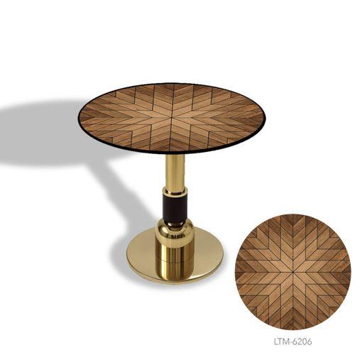 Dockers Gold Yuvarlak Masa  Çap 70cm - (CDF Tabla) - Desen Kod:6206