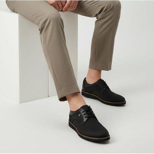 Conteyner 192 Siyah Örgü Desen Erkek CAsual Ayakkabı