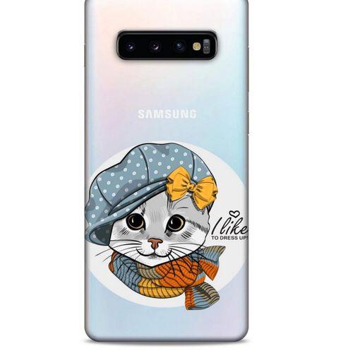 Zoologix (43) Samsung Galaxy S10 Plus Şeffaf Kılıf Silikon Desenli