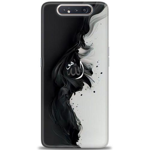 Samsung Galaxy A80 Kılıf HD Baskılı Kılıf - Siyah ve Beyaz + Tam Ekran Koruyucu