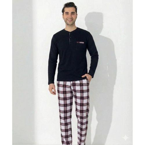 Boyraz 0401 Erkek Uzun Kol Pijama Takımı