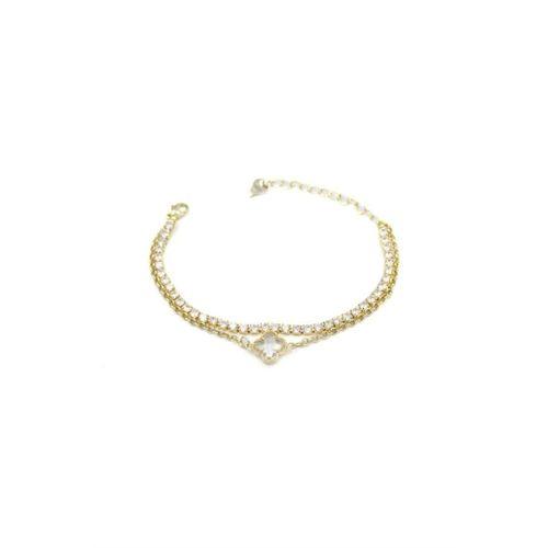 Vc Yonca Bileklik - Beyaz