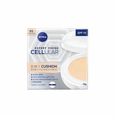 Nivea Cellular Expert Finish 3in1 Cushion Renkli Orta Ton Yüz Bakım Kremi 02 15 ml