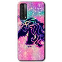 Huawei P Smart 2021 Kılıf HD Desen Baskılı Arka Kapak - Unicorn Kristal