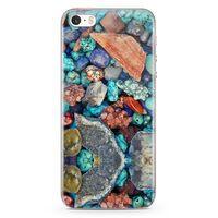 Apple iPhone SE Kılıf Pebbles Taşlı Arka Kapak Koruma Desenli Full Koruyucu