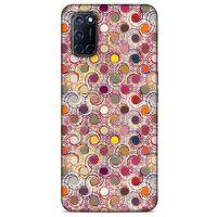 Oppo A52 Kılıf Pastel Renkler (36) Glitter Kılıf Sarı Pembe