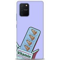 Samsung Galaxy A91 / S10 Lite Kılıf HD Baskılı Kılıf - Vitamin + Tam Ekran Koruyucu