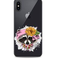 Zoologix (44) Apple iPhone XS Max Şeffaf Kılıf Silikon Desenli
