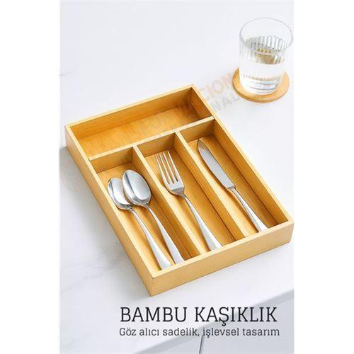Bambu Çekmece İçi Kaşıklık Organizer
