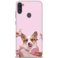 Samsung Galaxy M11 Kılıf HD Baskılı Kılıf - Sevimli Köpek + Tam Ekran Koruyucu