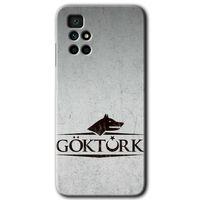 Xiaomi Redmi 10 Kılıf HD Desen Baskılı Arka Kapak + Temperli Cam - Göktürk