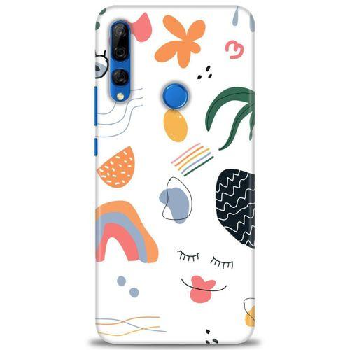 Huawei Y9 Prime 2019 Kılıf HD Baskılı Kılıf - Drawing + Tam Ekran Koruyucu
