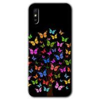 MRCİLETİSİM Xiaomi Redmi 9A Kılıf Baskılı Kapak - Cacti Prairies + 5D Tam Kaplayan Cam
