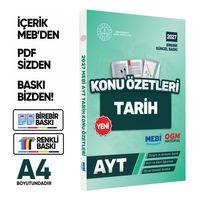 2027 YKS-AYT MEBİ-OGM Tarih Pratik Konu Özet Kitabı RENKLİ A4 Boyut Görsel Destekli BASKI ÜCRETİ