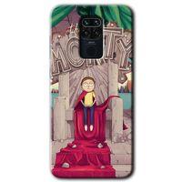 MRCİLETİSİM Xiaomi Redmi Note 9 Kılıf Baskılı Kapak - Morty + 5D Tam Kaplayan Cam