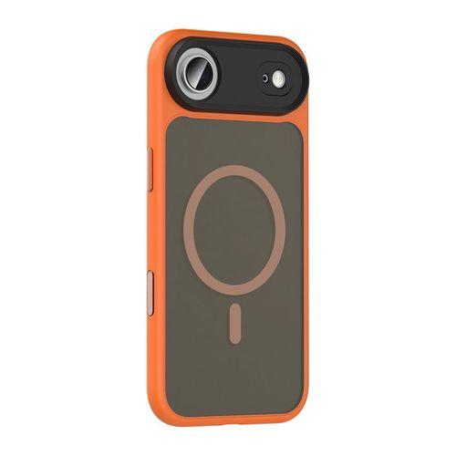 Apple iPhone 17 Air Kılıf Mat Arka Yüzey Wireless Şarj Özellikli Zore Flet M-safe Kapak